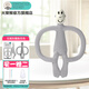MATCHSTICK MONKEY Teether, portable version without tail, baby teether, chewing gum, no tail, antibacterial version, professional antibacterial teether, no tail, gray