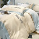 Zhewei Xiaoqing Xiaoxiao Lavado de hielo Seda de seda Bandeja para ropa de cama de seda de cuatro piezas Cubierta de edredón dormido desnudo Sn73371 Royza Bentley Blue-Limilk Té [Feel de desnudos sedoso] 0.9 Cama de dormitorios Cubierta de trama de tres piezas 150*200 Bed Sheet estilo '
