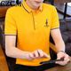 CZCM LUMBRE LUXE LUXE MARQUE POLO POLO à manches courtes pour le t-shirt masculin Collier décontracté Business Top Summer New Style CC866 Black Knight 3xl (150-165Jin [Jin est égal à 0,5 kg]))