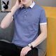 Playboy (Playboy) Sommer Polo-Shirt Herren kurzärmelig T-Shirt Lapel Trendy Ice Seide halbärmelige T-Shirt-Herrenkleidung 679 Weiß M (Geeignet: 100-120 Jin [Jin gleich 0,5 kg])