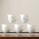ENSHOUSU MUTTON FAT JADE PORCELAINE BEAUTÉE FAIR Cup dehua Porcelain White Ceramic Teapot Tea Divider Kung Fu Tea Set the the tasse Diviseur de thé 12023HRM [Dessin en or] Mutton Fat Jade Beauty Fair Cup a des dimensions sur l'image