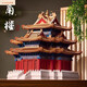 Millennium Falcon Corner Tower in Shantoulin Village Chinesische Bausteine ist mit einem hohen Stamm- und Zapfenstrukturkonstruktion im nationalen Trend und schwierigen Versammlungsspielzeug kompatibel. Erhöhen Sie die 9859 Geschenkbox + Beleuchtung des Taj Mahal. Gehen Sie mutig vorwärts