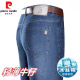 皮尔卡丹（pierre cardin）夏季高端冰丝牛仔裤男薄款高腰长裤中年男士宽松直筒休闲长裤子男 3882 中兰 29 【腰围二尺二】