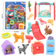 
Children's house pet hospital doctor set stethoscope injection tool box male and girl toy wholesale 53700 board-mount beauty barber shop A2694