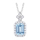 IL&CO Youke Aquamarine Necklace Women's Perfume Bottle Pendant S925 Silver Chinese Valentine's Day Gift for Girlfriend and Wife