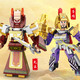 Lele Brothers 'neue Reise zur West-Mecha-Serie Bausteine Wukong Tang Mönch Bajie Sha Monk Nezha Model versammelten Bausteine Kinderspielzeug 9141-2 Sun Wukong 75pcs