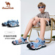 Camel (CAMEL) children's sandals summer casual beach shoes Baotou anti-collision anti-slip school shoes for middle and older children blue-D65B240047 34