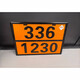 XMSJ2025 NUEVO NATURAL NACIONAL 304 LOGO DE ACERO INOXIDAJE Transporte de productos peligrosos bienes peligrosos Logotipo de camión Camión Diamante NUEVO NORMA NACIONAL 40*30 Residuos 90/3291