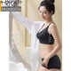 Sujetador de marca modal con senos grandes y pequeña taza completa de estilo completo anti-sagging y recolección de ropa interior de gran tamaño para mujeres sin anillos de acero negro 95c 42 [estilo delgado cómodo]