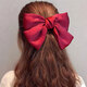 Red bow headband hairpin female back head clip hairpin children's clip Japanese student jk hair accessories headband burgundy