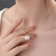 Dara single pearl necklace for women 18K gold necklace pendant young clavicle chain birthday gift for girlfriend 12-13mm