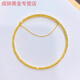 Jun Nianyu Old Phoenix 999 Gold Pure Gold Bracelet Elastic Memory Three Circles Five Circles Bracelet Holiday Gift Bracelet for Wife Bungee Twill Five Circles-Same Style as Gj021