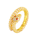 Ming Diamond International 18K gold snake ring for girls, snake ring inlaid ring for girl's birth year, birthday gift for girlfriend