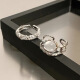 Chuhan Girl's Heart está lleno de anillo de amor rosa para femenino insptorado de apertura de gama alta anillo de dedo de apertura ajustable mejor amigo M1047+m1048 anillo 2 piezas