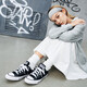
Converse official men's shoes and women's shoes All Star classic canvas shoes low top casual sneakers black 101001 41