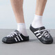 Adidas Men's Shouse Женская обувь осени новые дыры обувь Birkenstocks дышащие спорт и повседневные туфли на открытые сандалии JH9848/черные 44,5