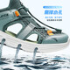 ANTA children's shoes, children's sandals, men's and women's sandals, summer breathable Baotou physical education students' amphibious river-tracing shoes, men's model, sage green/fisheye green-5 38
