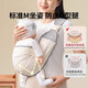 抱娃神器解放双手婴儿背带小月龄前抱式幼儿外出简易新生儿宝宝 【松紧可调】PU华夫格灰