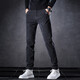 Pantalones casuales para los pantalones deportivos heterosexuales de primavera y verano de verano 2025 tendencia elástica de estilo de primavera y otoño 653 negro 28