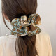 French floral large intestine hair tie women's 2025 summer ball hair accessories tied hair headband high-end black floral style hair tie