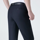 Charides high-end summer thin style trousers for men's business casual formal suit pants simple and versatile straight trousers for men 9900-2 black [without pleated slim version] 38 [3 feet waist]