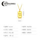 Ally 999 Pure Gold Chocolate Candy Good Luck Gold Pendant 5G Hard Gold Transfer Bead Gold Necklace Women's Clavicle Chain Fine Style GoodLuck Good Luck Pendant Free Gold Plated Necklace