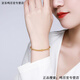Outstanding gold bracelet pure gold transfer bead bracelet women's ancient method inheritance round beads 9999 gold bead jewelry red