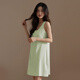 浪莎2025新款带胸垫睡裙女纯欲风可外穿家居服无袖防凸点夏天背心睡衣 粉色背心裙11976 2XL （适合140-160斤）