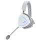ROG Prism 2 head-mounted gaming headsets, wireless three-mode connection, Speednova technology lightweight e-sports headset surround 7.1 sound effect 3.5mm Yueyao White Delta