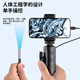 WDLUCKY 360-degree rotating industrial endoscope mobile phone high-definition camera car repair pipeline engine carbon deposition detection ultra-clear lens 3.9mm + tungsten wire tube 1m supports Apple/Android mobile phones