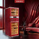 Pupan Cigar Cabinet RR980 Intelligent Horizontal Line Solid Wood Constant Temperature and Humidity Cigar Moisturizing Smoke Cabinet Sandia Red