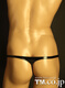 2022 New Men's Thong Low Waist Sexy Leather Panties Raw Trousers Factory Direct Sale Black M