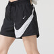 耐克（NIKE）女子夏季运动套装 跑步健身训练服休闲衣裤潮流时尚透气短袖短裤 短袖T恤+短裤/两件套 M