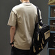 
JEEP SPIRIT Jeep pure cotton short-sleeved T-shirt men's summer 220G heavy loose retro half-sleeved trendy men's top