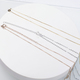 Yadige 18k gold necklace women's rose gold pin chain gold cross chain au750 color gold necklace women's clavicle chain 18K gold 1.95g45cm