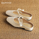 Daphnes chinesisches Valentinstag Retro Hollow Mary Jane Halbschuhe für Frauen 2025 Neuer Sommer geflochten