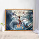 Yonghuan 2025 Nezha 2: The Demon Child’s No Sea Digital Oil Painting DIY PEINS PEPTABLE DÉCORAGE SENSOR