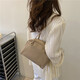 Fengxi Cross-Border Bord Trendy Underarm Sac Texture Shell Sac 2025 Nouveau sac pour femmes de mode rétro polyvalente Ins un épaule noir