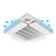 LZJV Wangxinglong central air conditioning windshield prevents direct blowing office ceiling machine air outlet ceiling baffle heating and cooling windshield white 2/3/5 general ceiling machine 60*24CM four pieces 95% customer choice
