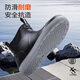 Blue Owl Shield Regenschuhe Herren mittlere Röhrchen wasserdichte Schuhe Regeny Day Sea Anti-Rutsch-Kleberschuhe tragen resistente Regenschuhe überschuht yx1030 42