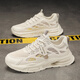 Changxiang Huili Men's Shoes in Summer New Mesh Breathable Casual Shoes Soft Sole Running No Slip Tendencia deportiva elevada zapatos de papá Men F683 Beige 41