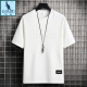 Kangaroo summer new short-sleeved T-shirt men's loose casual versatile top round neck trendy half-sleeved youth T-shirt base shirt 829 high-end gray one-size XL135-155Jin [Jin equals 0.5 kg]