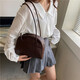 Fengxi Cross-Border Bord Trendy Underarm Sac Texture Shell Sac 2025 Nouveau sac pour femmes de mode rétro polyvalente Ins un épaule noir