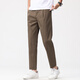 Lidan Frühling und Sommer Neue Kumpel Hosen Männer kleine Arbeit losen losen lässige konische Hosen Männer 160 cm Hose Eisseide Hosen Männer 672 Khaki 2xl