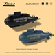 Kurzes Yun Xianniu Kleine Fernbedienungskontrolle Atom-U-Boot-U-Boot-Ladungs-Ladung Hobelcraft Toy Boat Speed Boat Mini Wasserdichte Fischtank-Batterie Nuklear U-Boot Blau Blau 40 Hz Standard-Send-Batterieschraubendreher