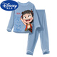 Disney (Disney) boys' pajamas Nezha 2025 new spring and autumn Modal children's long-sleeved thin section big children and little boys home clothes 2M--ST-12158 170 10 yards (110-120)cm