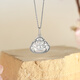 Saturday Blessing Maitreya Buddha Necklace Women's S999 Pure Silver Pendant Fashion Birthday Gift D0412338 Does Not Include Chain