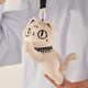 British Museum Buster -Serie Netter Katzenduft Plüsch Anhänger Keychain, um Freundin Geburtstag chinesischer Valentinstag Geschenk zu geben