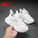 Doppel-Sterne-Kinderschuhe Kinder weiße Turnschuhe weiße Schuhe der weißen Schuhe Frühling und Herbst Sommer atmungsaktiven Studenten Campus Girls 'Schuhe 15247 Weiß (Frühlings- und Herbst-Doppel-Netz) 28 Innere Länge ungefähr 18 cm