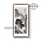 XMSJ high-end atmospheric living room entrance decoration hanging paintings facing the entrance door welcoming pine decoration paintings living room Chinese painting Welcoming pine I 238108cm*1 cm Frame size x corner